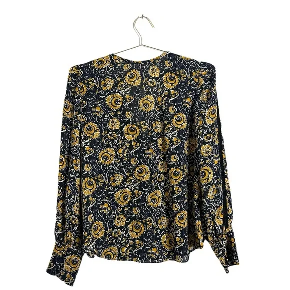 VERONICA BEARD Tarry Printed Lace-inset Blouse In White Multi Size 8 MSRP $495 - Picture 6 of 6